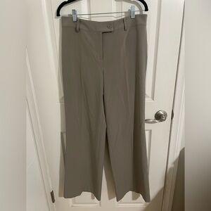 Ann Taylor Wide-Leg Dress Pants in Taupe
